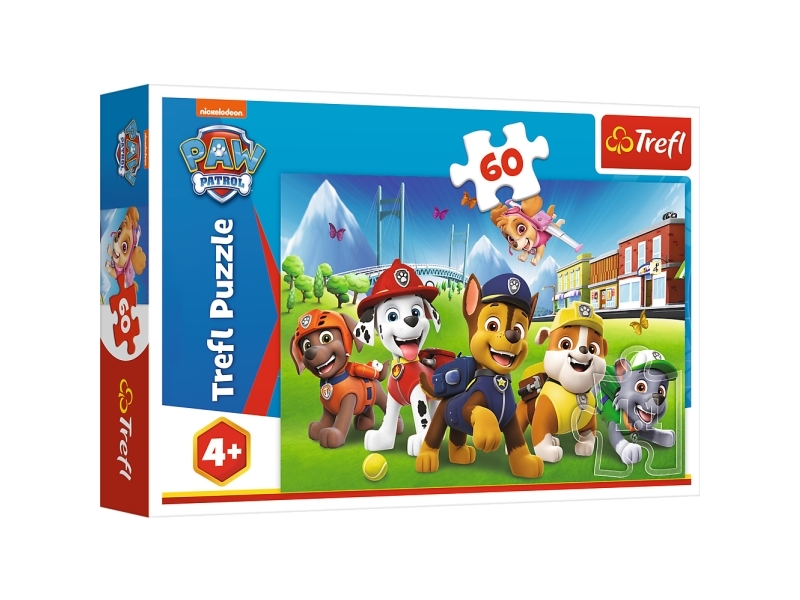 Trefl Paw Patrol Puzzle 60, 60 Stk, Tegnefilm, 4 År