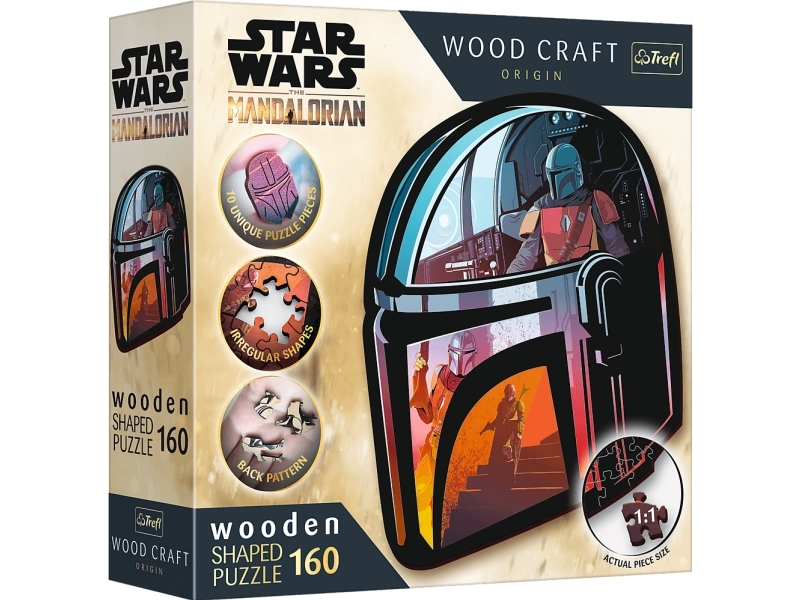 Trefl Star Wars Medinė Dėlionė "Mandalorų", 160 Det.
