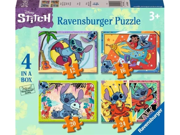 Ravensburger Stitch, 12 Stk, Tegnefilm, 3 År