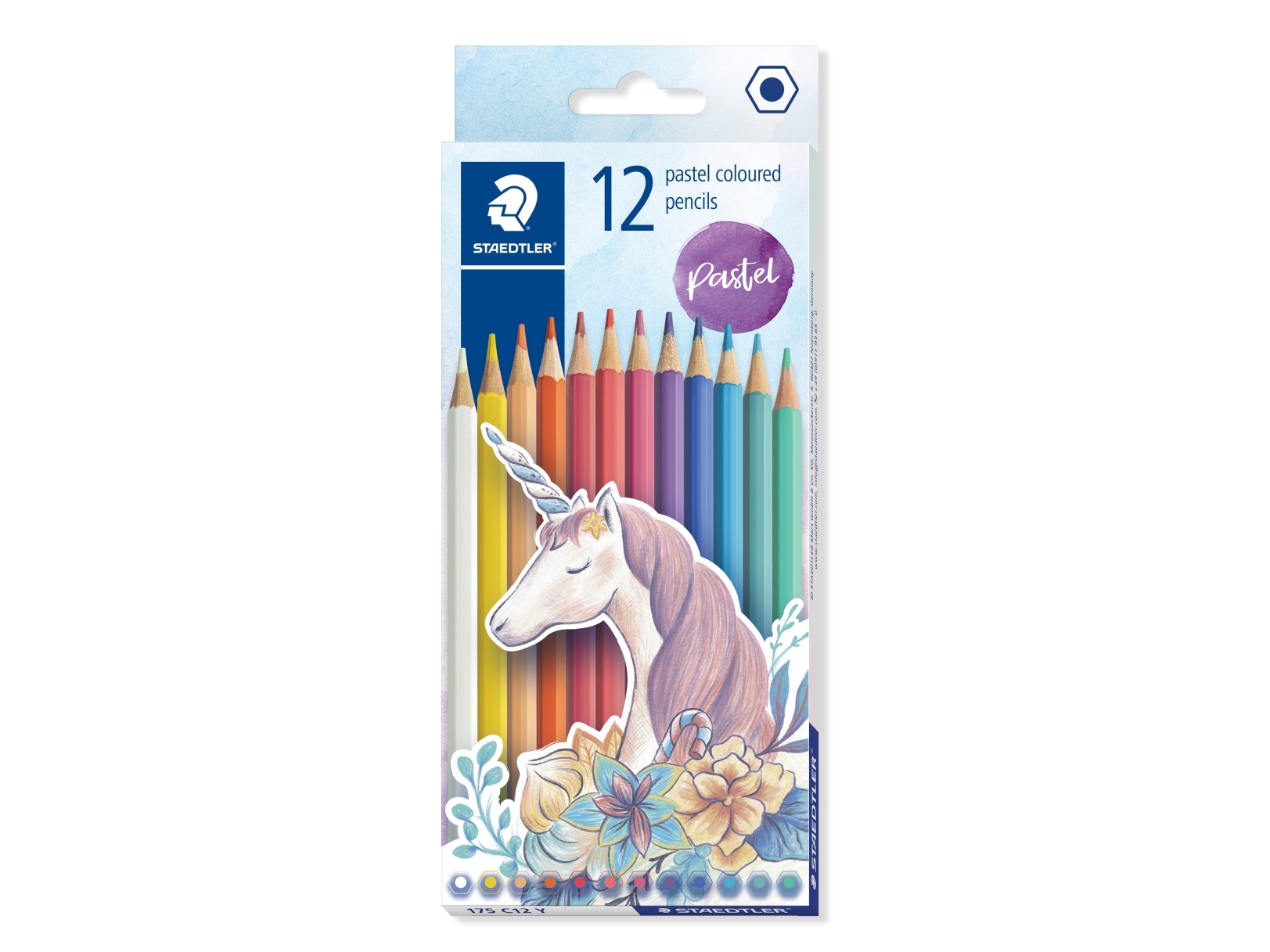 Staedtler Hexagonal Crayons Pastel 12 colors STAEDTLER