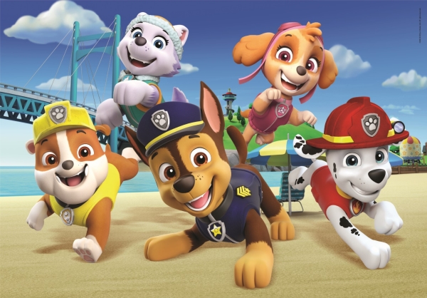 Paw Patrol Puslespil - Maxi Super Color - Clementoni - 60 Brikker