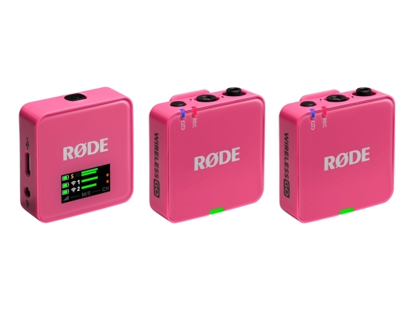 Rode Wireless Go 3 Drahtloses Mikrofon-System, Rosa