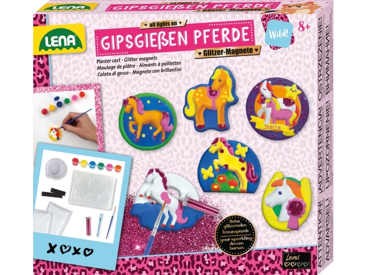 Lena 42710, Sæt Til Støbning/Maling Til Børn, 8 År, Flerfarvet