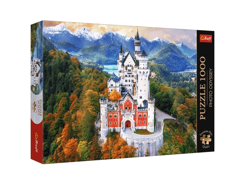 Puzzle 1000El Premium Plus Foto-Odyssee: Zamek Neuschwanstein, Niemcy 10813 Trefl