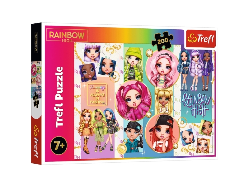 Trefl Puzzle 200 Freundschaft Regenbogen Hoch Trefl