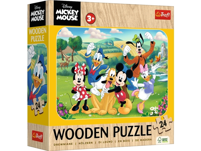 Trefl Holzpuzzle 24 Teile Mickey Mouse