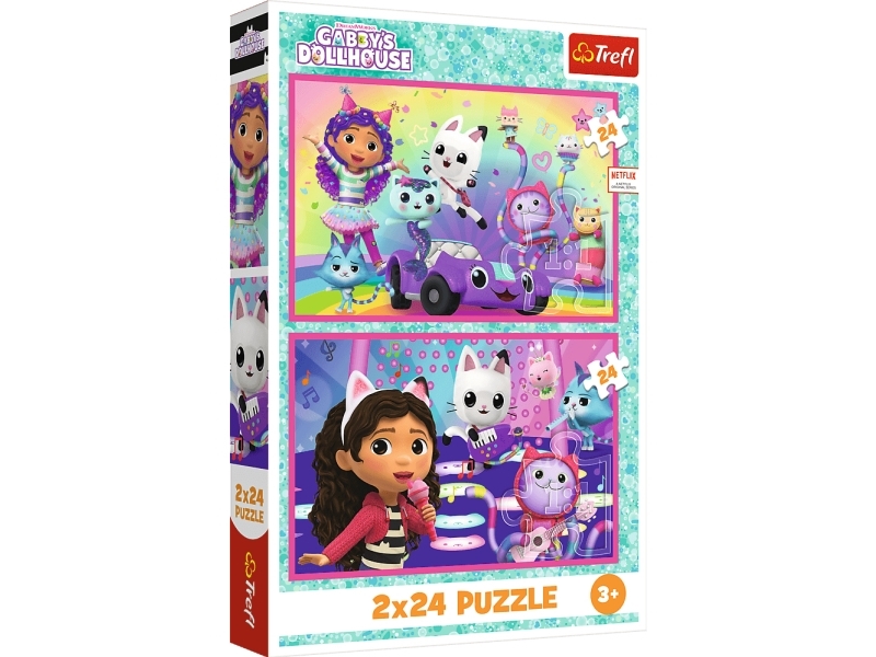 Puzzles 2X24 Spielend Mit Gabby 34433
