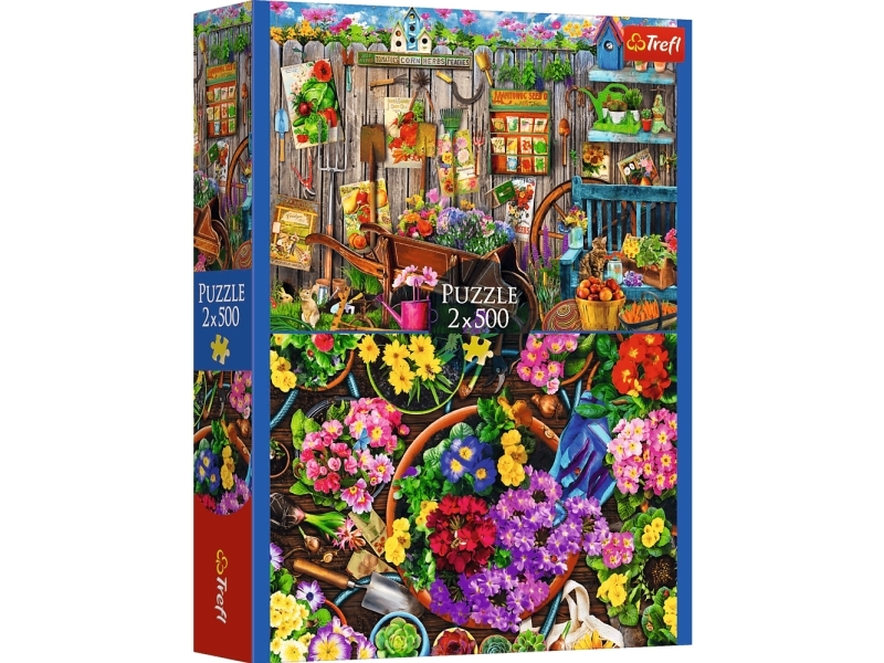 Trefl Puzzle Gartenarbeit 2X500 Elemente