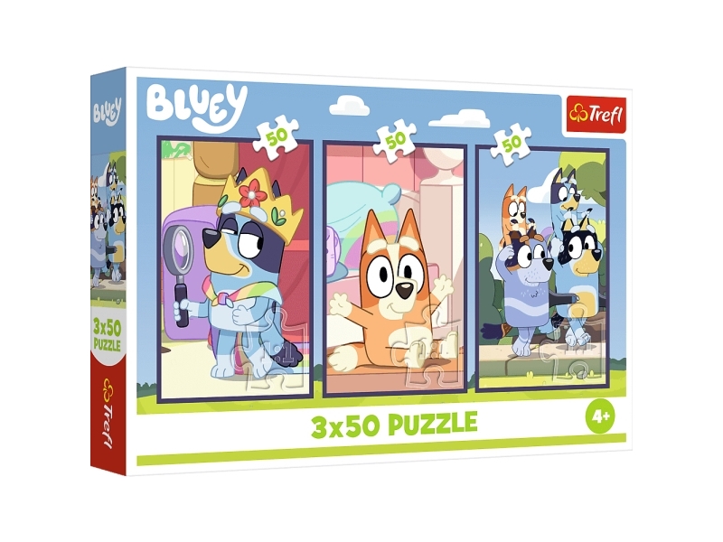 3X50 Familie Bluey Puzzle 34890