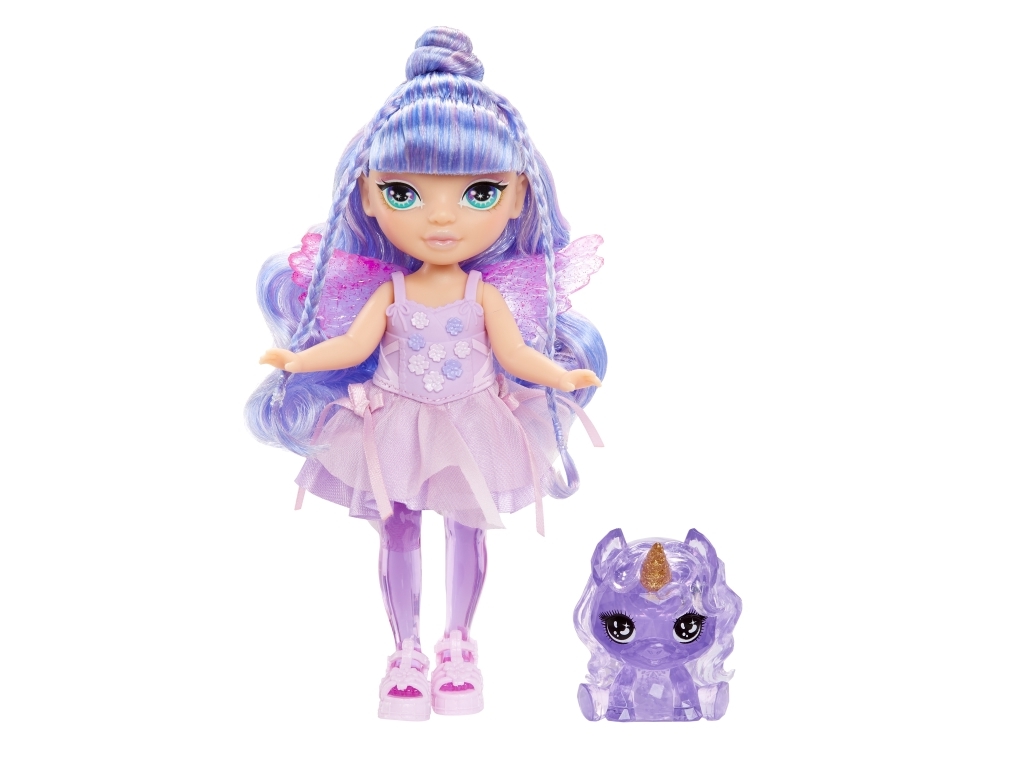 Rainbow High Littles Rainbow Fantasy Fairies Doll- Amethyst (purple), Mode dukke, Hunstik, 4 År, Dreng/Pige, 140 mm, Flerfarvet
