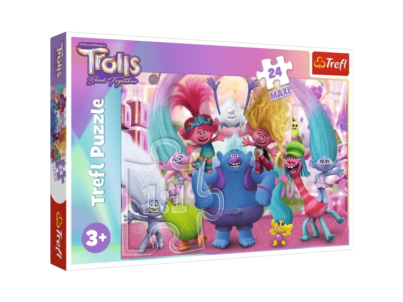 Puzzle 24 Maxi In Einer Welt Voller Trolle Trefl