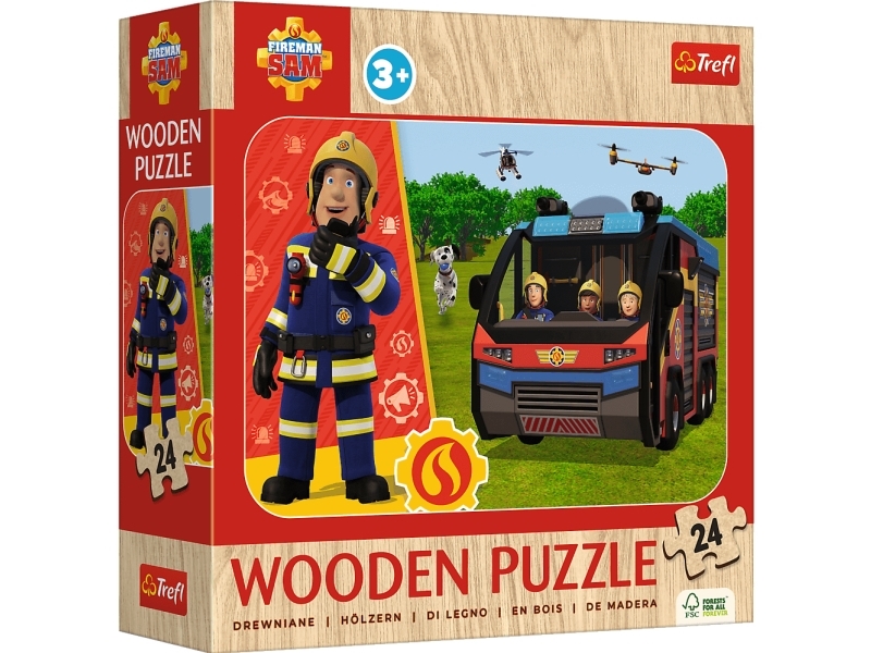 Trefl Puzzle 24 Holz Amazing Fireman Sam 20269