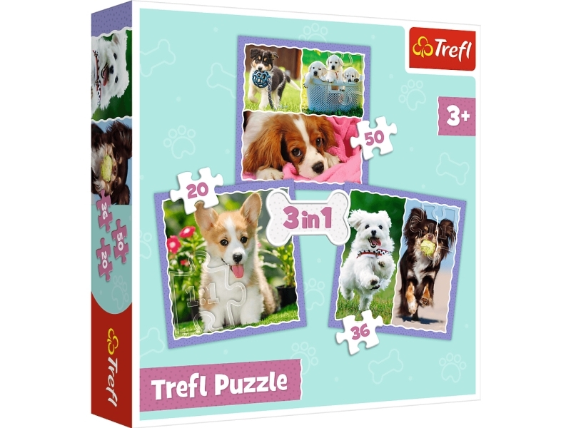 Trefl 4In1 Hunde 34854