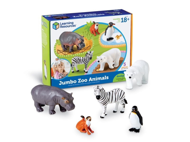 Learning Resources Jumbo Zoo Animals, 1.5 Yr(S), Multicolour, Plastic