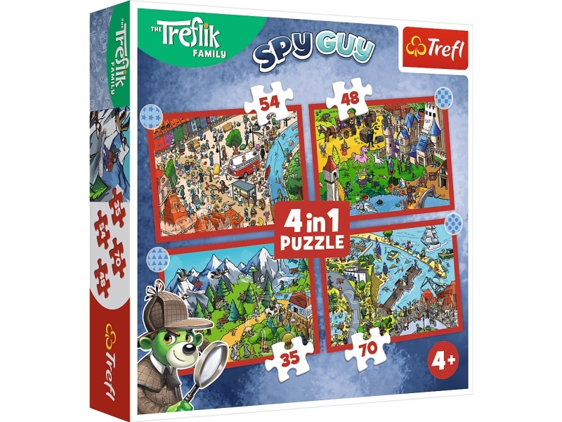Puzzle 4In1 Treflik's Journey Trefl