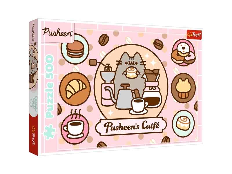 Puzzle 500 Pusheen In Einem Cafe 37528