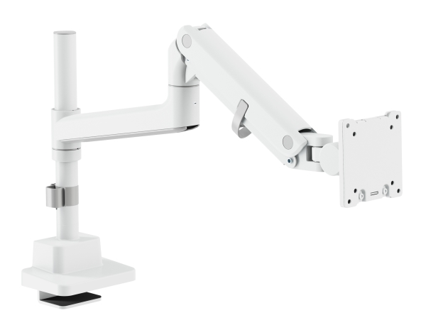 Digitus Single Monitor Mount, 57", 27 Kg, Clamp, 27 Kg, 144.8 Cm (57"), 100 X 100 Mm, Height Adjustment, White