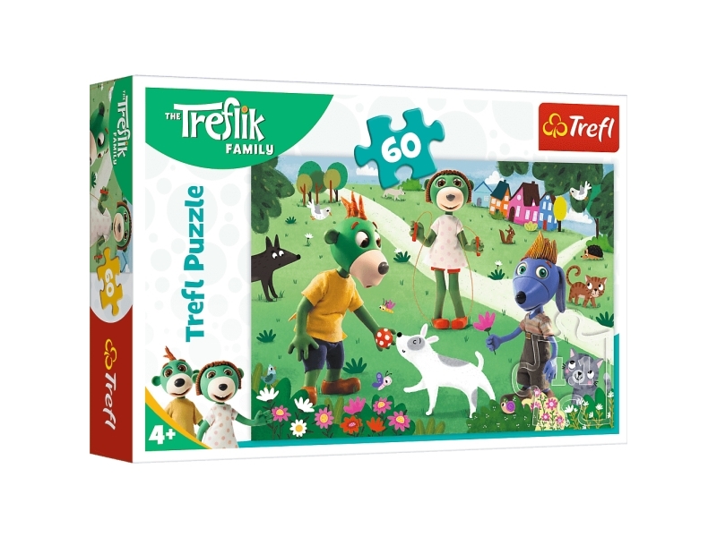 Puzzle 60El Fröhlicher Treflik-Tag: Die Familie Treflik 17377 Trefl