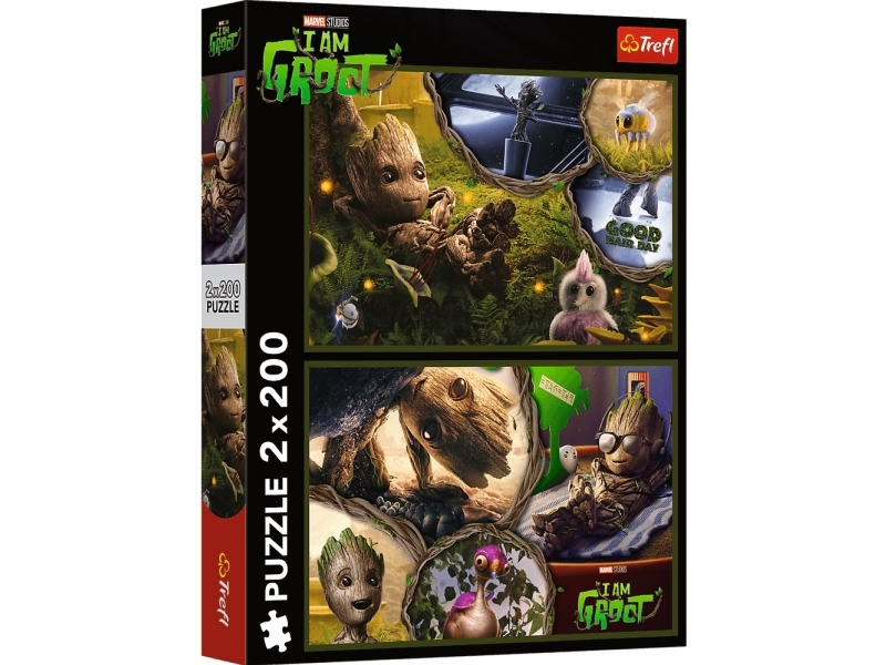 Trefl Puzzle 2X200 Elemente Ich Bin Groot Guardians Marvel