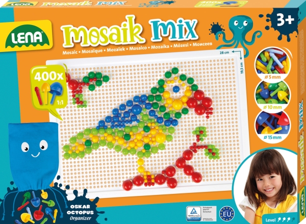 Lena Mosaik Perlen Set Farbe 400 Stk. Mix