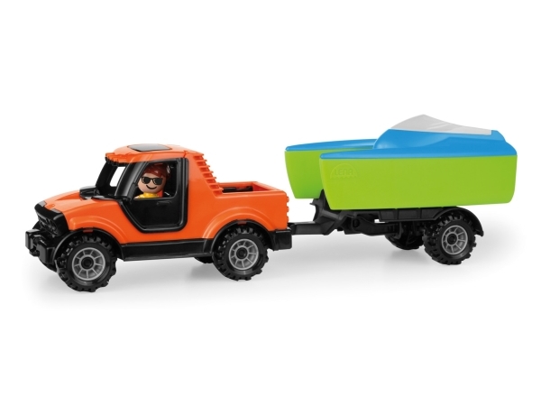 Truckies Pickup Bil m/trailer og båd (fra 2 år)