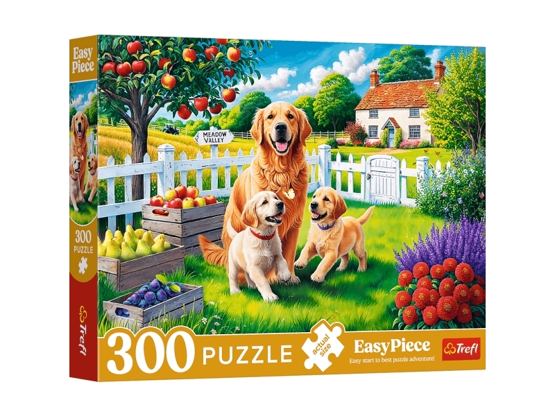Puslespil Dogs in the countryside 300 brikker