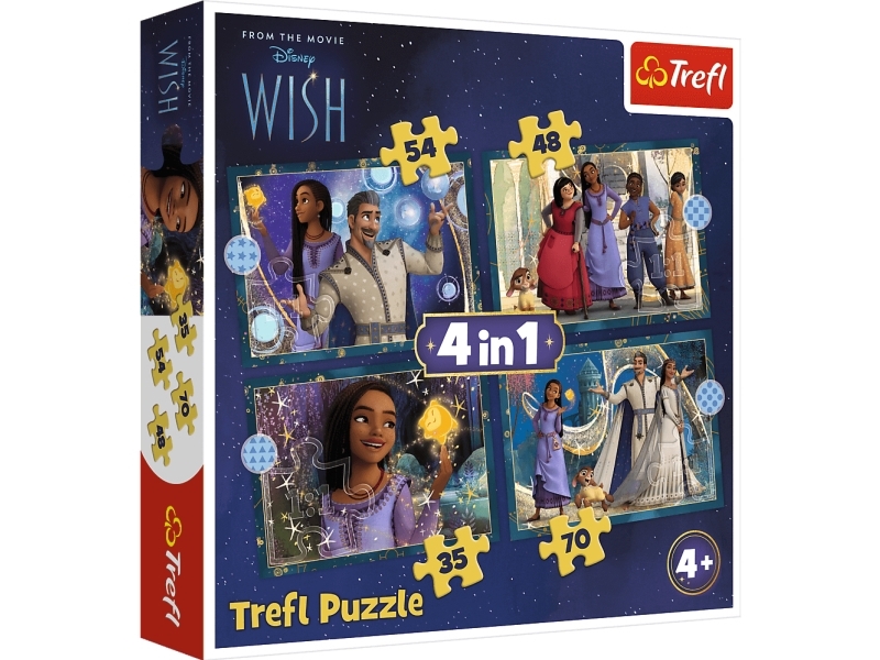 Trefl Puzzle 4In1 Träume Werden Wahr / Disney 34649