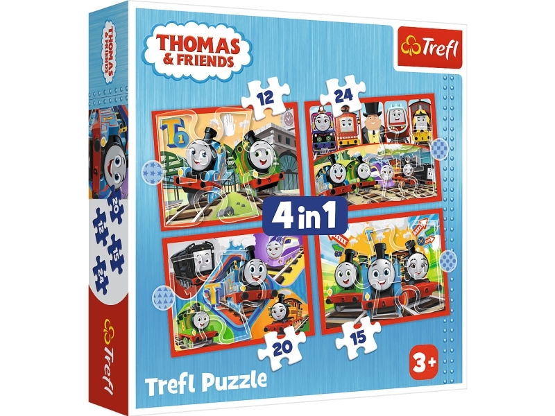 Trefl Puzzle 4In1 Tom's Ride /Thomas_Friends 34619