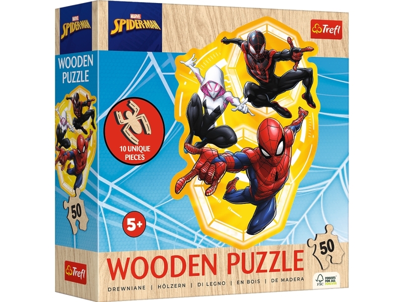 50El Holzkontur-Puzzle: Spider-Man Bereit Für Action 20280 Trefl