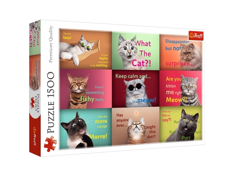 Trefl Puzzle 1500 Elemente Lustige Katzenportraits