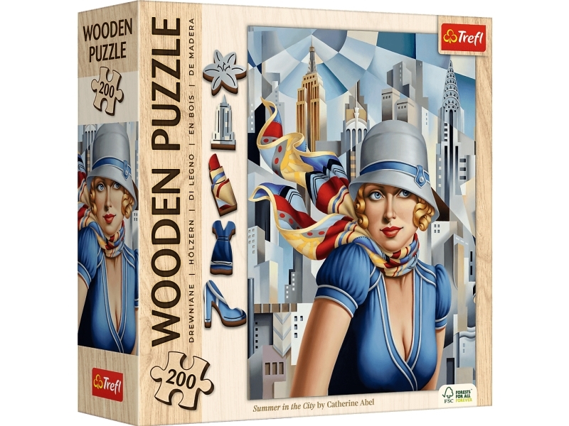 Trefl Holzpuzzle Sommer In Der Stadt, Catherine Abel 200 Elemente (20251)