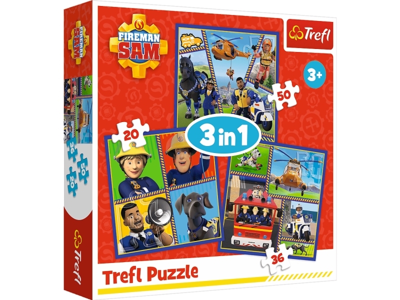 Trefl Puzzle 3W1 Dzie? Stra? Alias Sama