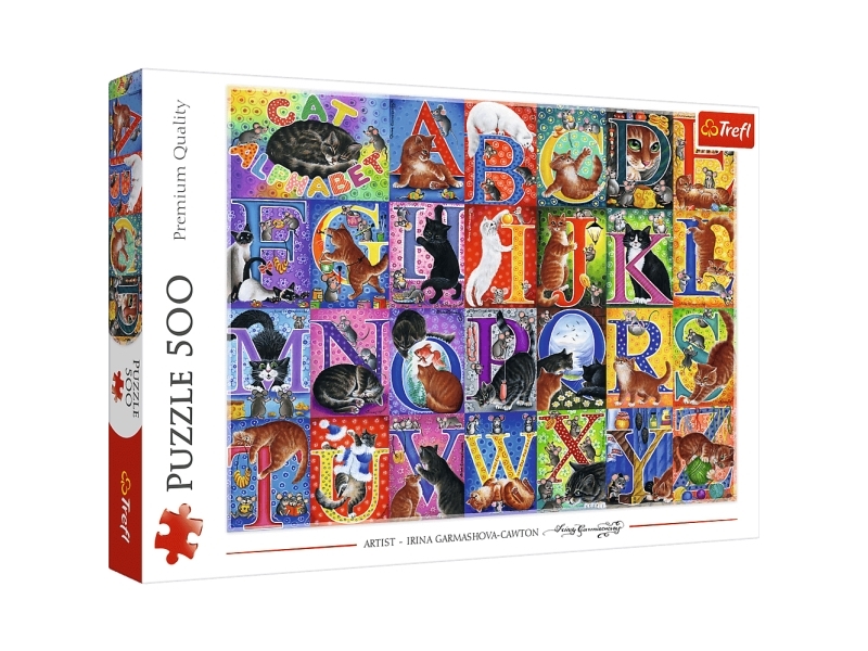 Puzzle 500El Trefl Koci Alfabet Pud8