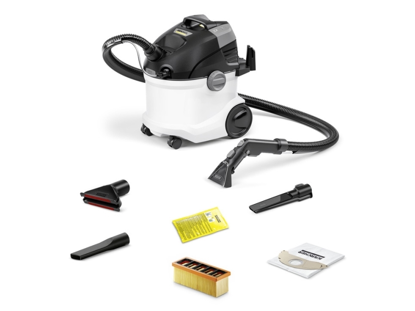 Kärcher SE 5 CAR, Kannettava, 4 L, 4 L, 8,8 cm, musta, Valkoinen, 6 m