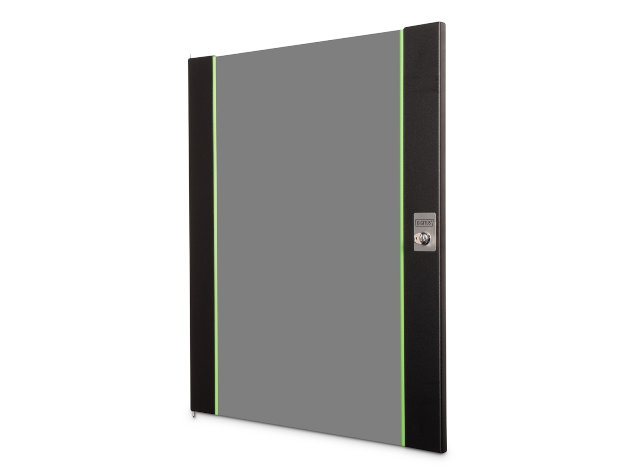 Digitus Dn-19 D-16-U-Sw, Dør, Glas, Metal, Sort, 1 Stk, 5 Kg
