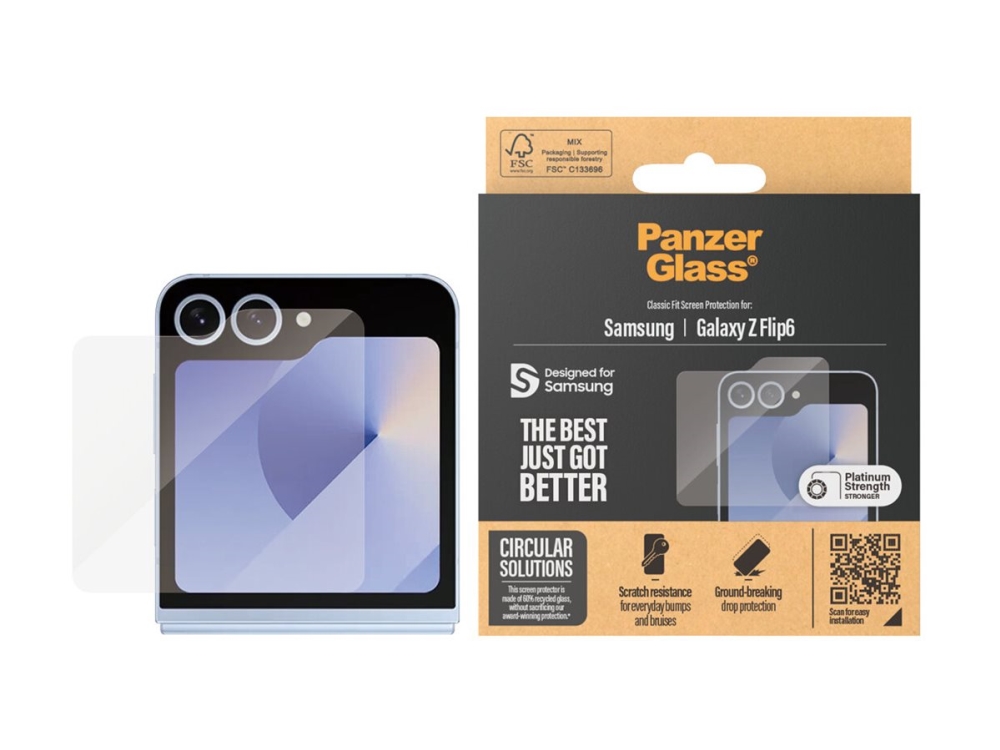Panzerglass Displayschutz Samsung Galaxy Z Flip7 Fe | Flip6 | Classic Fit, Samsung, Samsung - Galaxy Z Flip6, Samsung - Galaxy Z Flip7 Fe, Trockene