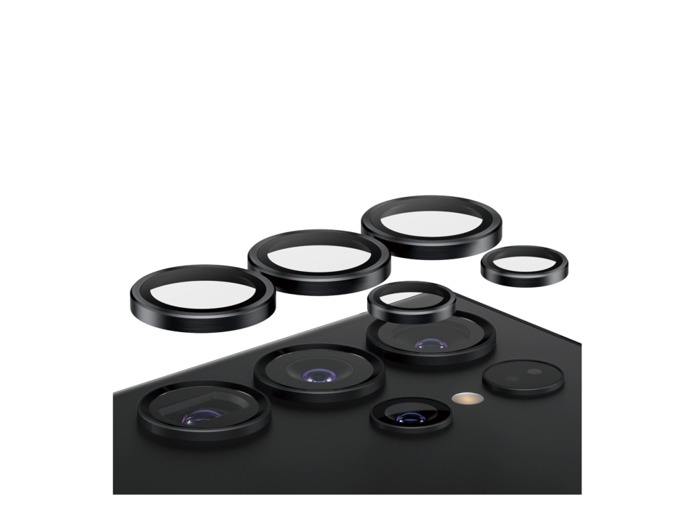 Panzerglass Hoops Kameraschutz Schwarz Samsung Galaxy S24 Ultra, Samsung, Samsung - Galaxy S24 Ultra, Trockene Anwendung, Kratzresistent, Schockre