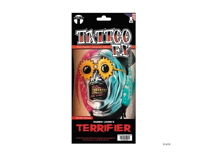 Art The Clown Glasses Tatovering