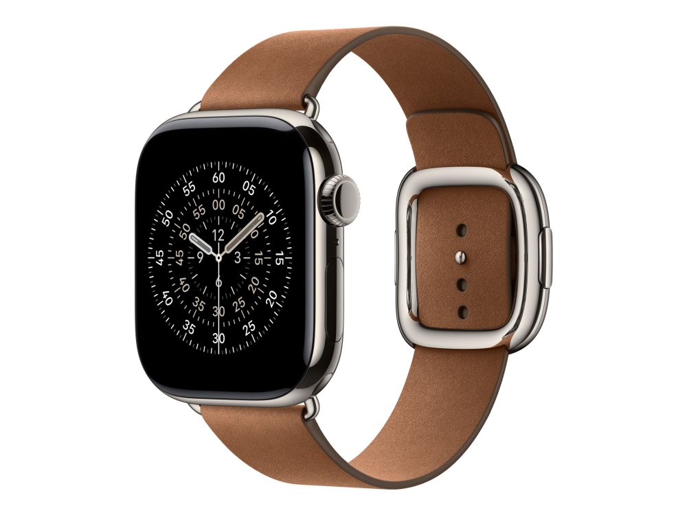 Apple - Urrem For Smart Watch - 42Mm - Large Størrelse - Karamel - For Watch Hermès Series 7, Hermès Series 9, Se 3, Series 10, Series 11, Series 8,