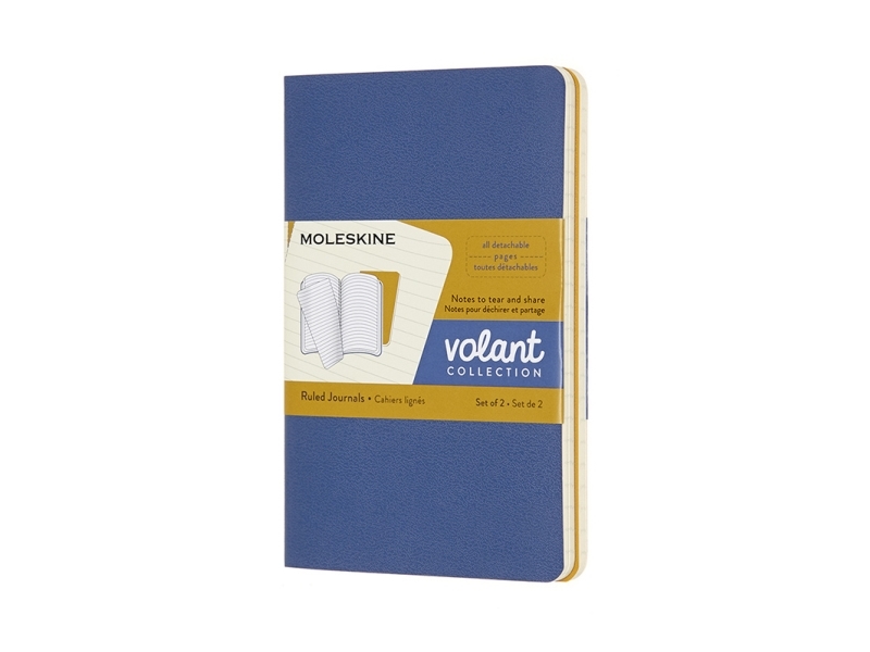 Volant Journal Ruled Pocket Blau &Amp Gelb 2Er-Pack