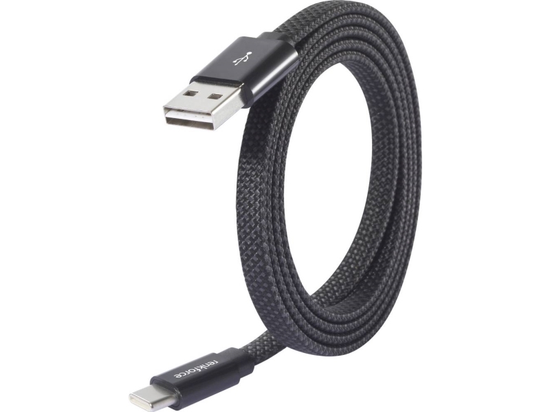 Renkforce Usb-Kabel Usb 2.0 Usb-A-Hanstik, Usb-C Stik 1.50 M Sort Med Magnetisk Oprulning Rf-6872046