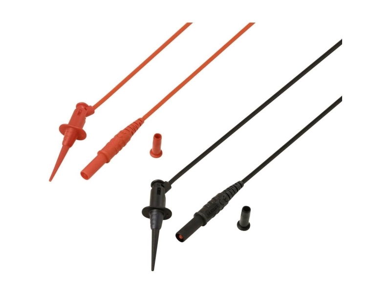 VOLTCRAFT MSL-525 Prøveledning 1.2 m Med miniaturekrokodillenæb CAT II Cat 300 V 1 Paar