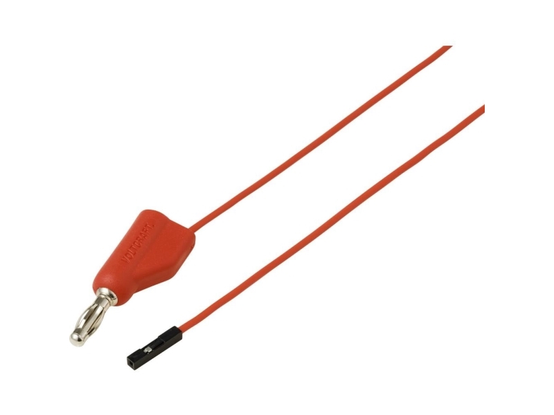 Voltcraft Msl-315 Rot Messleitung 4 Mm-Stecker Buchse 0.64 Mm 1 M Rot 1 St. (Vc-17182170)