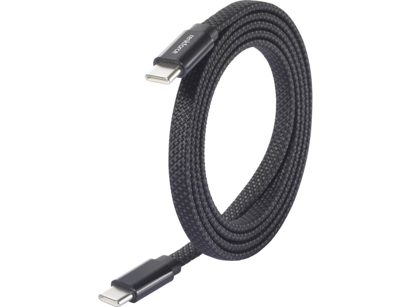Renkforce Usb-Kabel Usb 2.0 Usb-C Stik, Usb-C Stik 1.00 M Sort Med Magnetisk Oprulning Rf-6871988