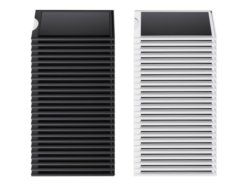 Elevar Magnetische Etikettentasche Sp-13503884 Schwarz, Weiß 100 Mm X 40 Mm