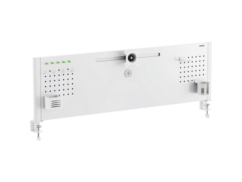 Speaka Professional Skærm-Bordslag Sp-B25-02 Monitor + Organizer Board 1 Display Hvid (Mat) Ubevægelig