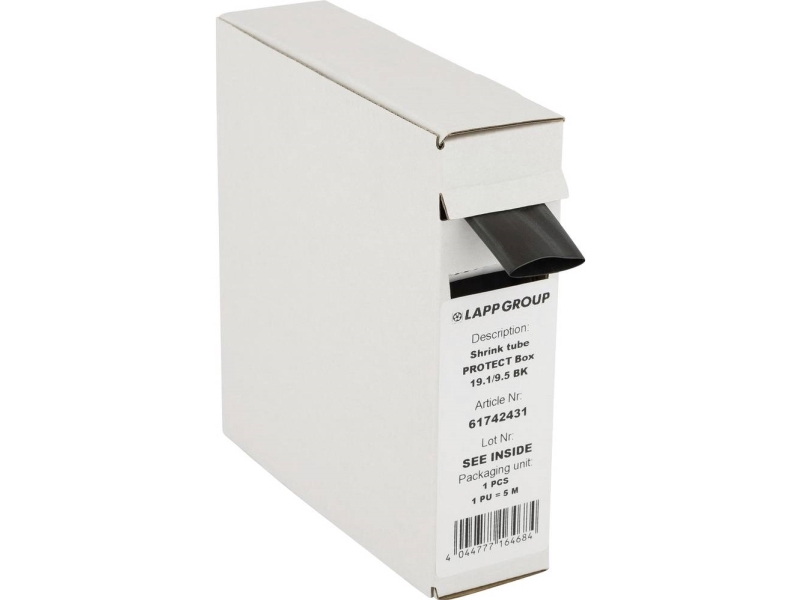 LAPP 61742489 Lämpökutisteputki Musta 1,2 mm 0,6 mm Kutistumisnopeus:2:1 15 m