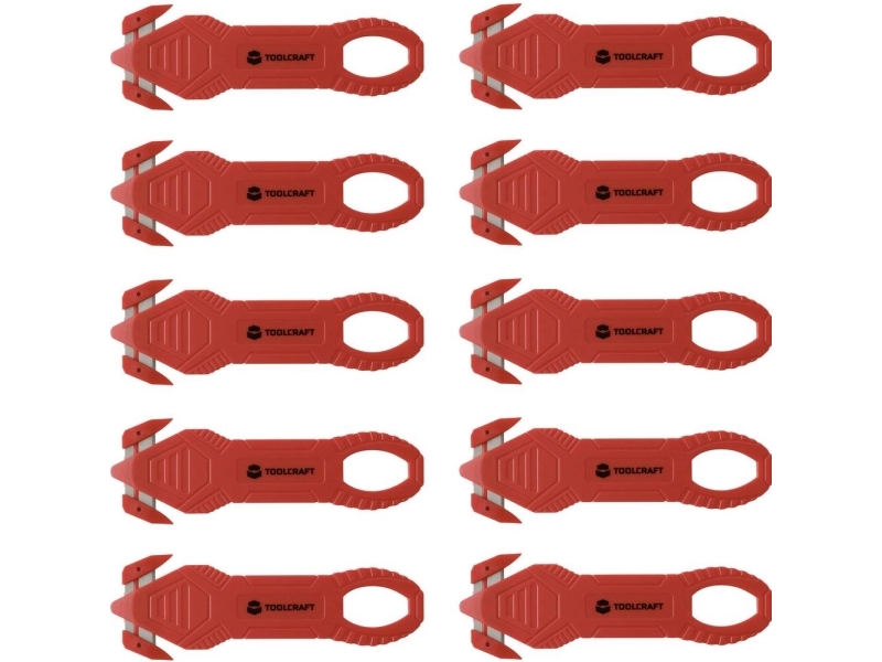 Toolcraft To-10284090 Sikkerheds-Kartonkniv 10 Stk