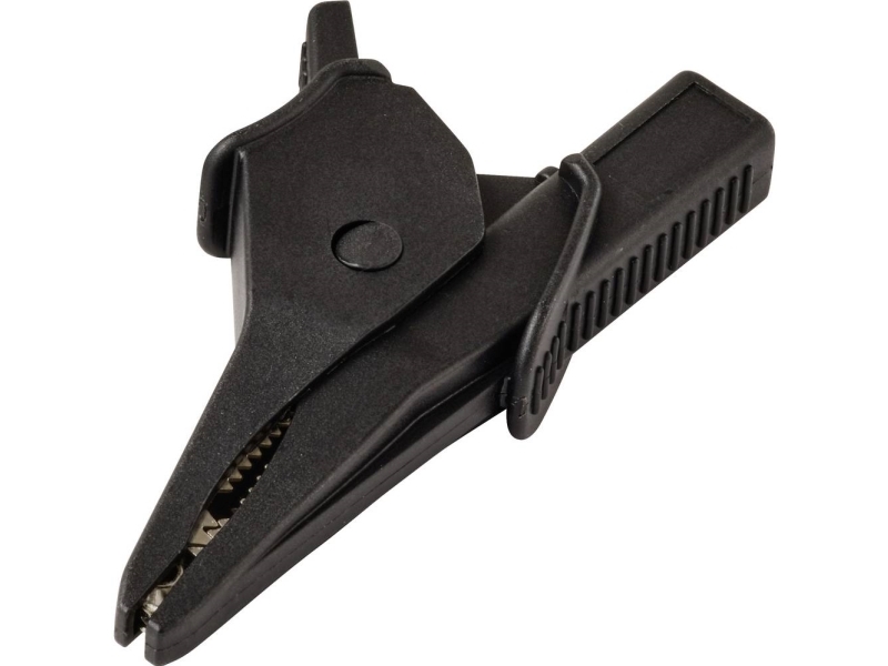 VOLTCRAFT MSK-135 Krokodilleklemme Krum CAT IV 600 V, CAT III 1000 V 10 A Sort