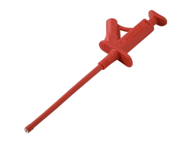 Voltcraft MSK-120 röd säkerhetsklämma testprob CAT IV 600 V III 1000 V (VC-17155655) | EL Artiklar - Andra EL - krokodilnäbb | GameStuff